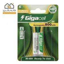 باتری نیم قلمی شارژی 800 میلی آمپر گیگاسل Gigacell