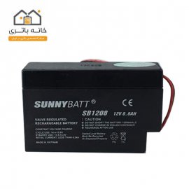 باتری شارژی سیلداسید 12 ولت 0.8 آمپر سانی بت SunnyBatt