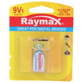 باتری کتابی 9 ولت آلکالاین کارتی ریمکس RAYMAX