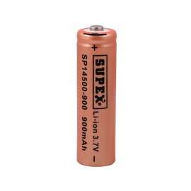 باتری قلمی 14500 لیتیوم شارژی 3.7 ولت 900 میلی ساپکس SUPEX